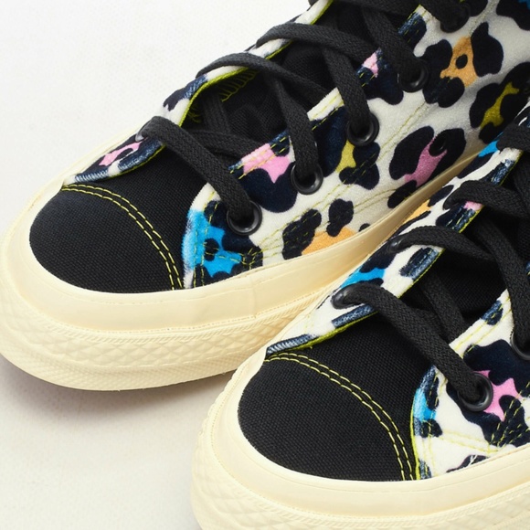 Converse Chuck 70 Hi Womens Casual Shoe Black White Leopard 572369C NEW Sz 7 - Picture 9 of 9